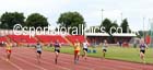Girls 100 metres, Northern Inter-County Schools, Gateshead International Stadum. Photo: David T. Hewitson/Sports for All Pics